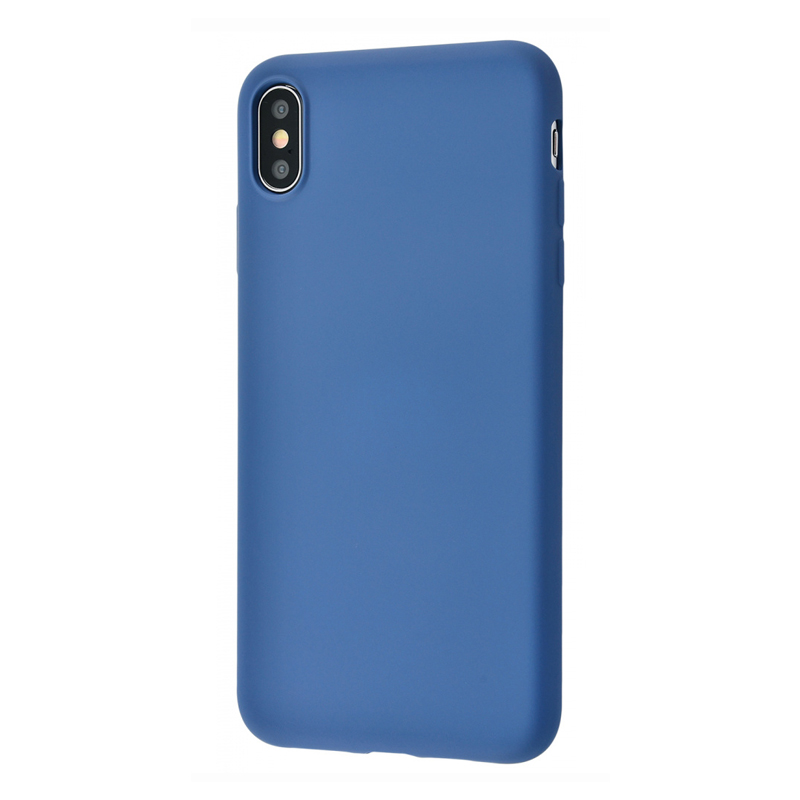 Накладка Original Silicone Case iPhone XS Max blue dark