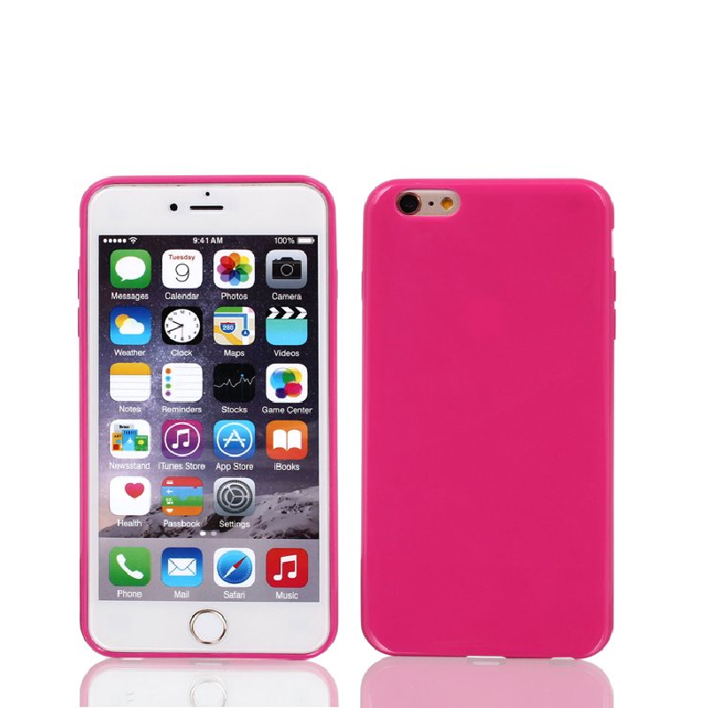 Накладка Original Silicone Case iPhone 6, 6S pink hot