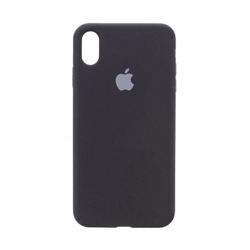 Накладка Original Silicone Case iPhone XS Max black