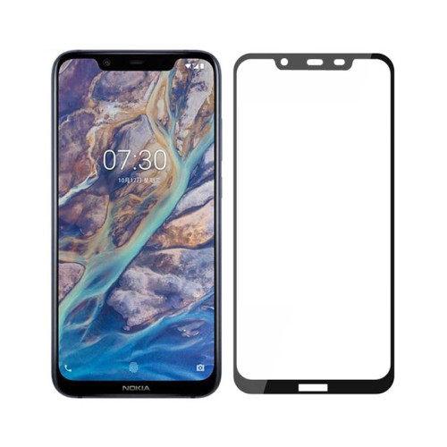Захисне скло Glass Nokia 7.1 Plus 9D black