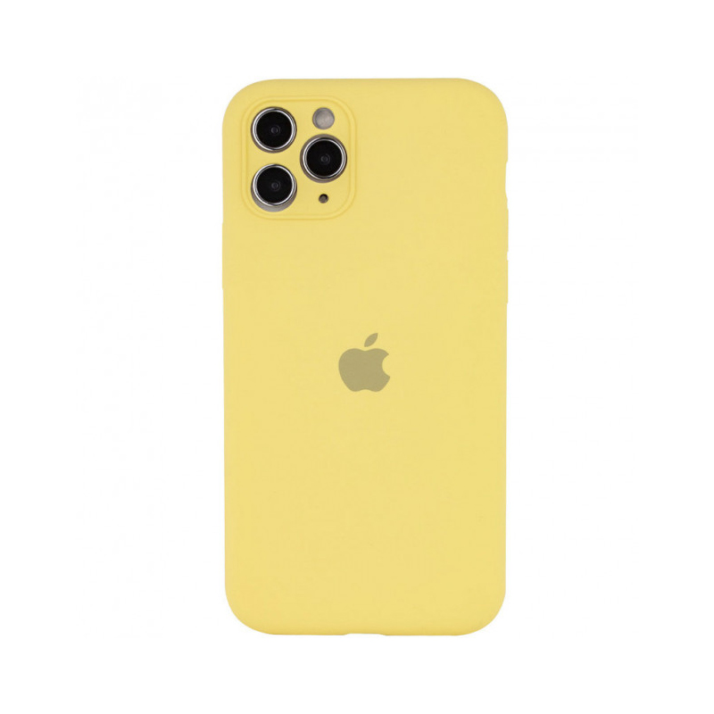 Накладка Original Silicone Case iPhone 11 Pro Max mellow yellow Close Camera