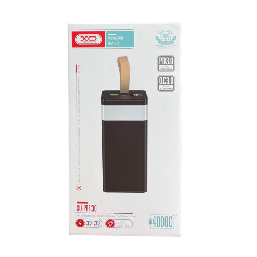 Зовнішній акумулятор XO PR130 40000 mAh QC 22.5W PD 20W Зовнішній акумулятор XO PR130 40000 mAh QC 22.5W PD 20W