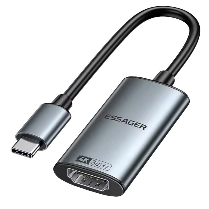 Перехідник Type-C to HDMI Essager adapter