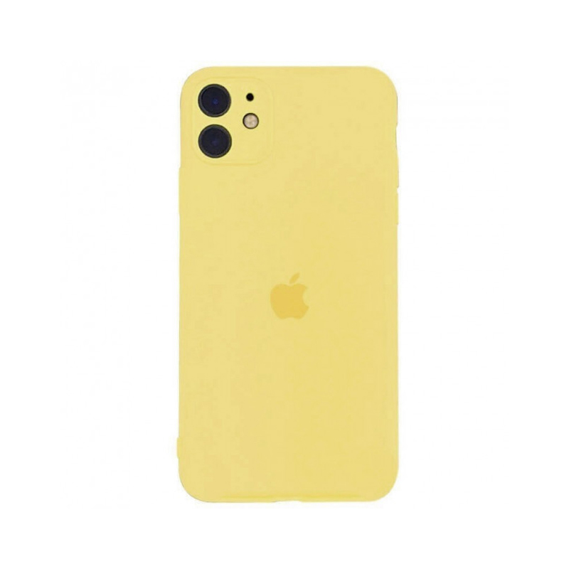 Накладка Original Silicone Case iPhone 11 mellow yellow Close Camera