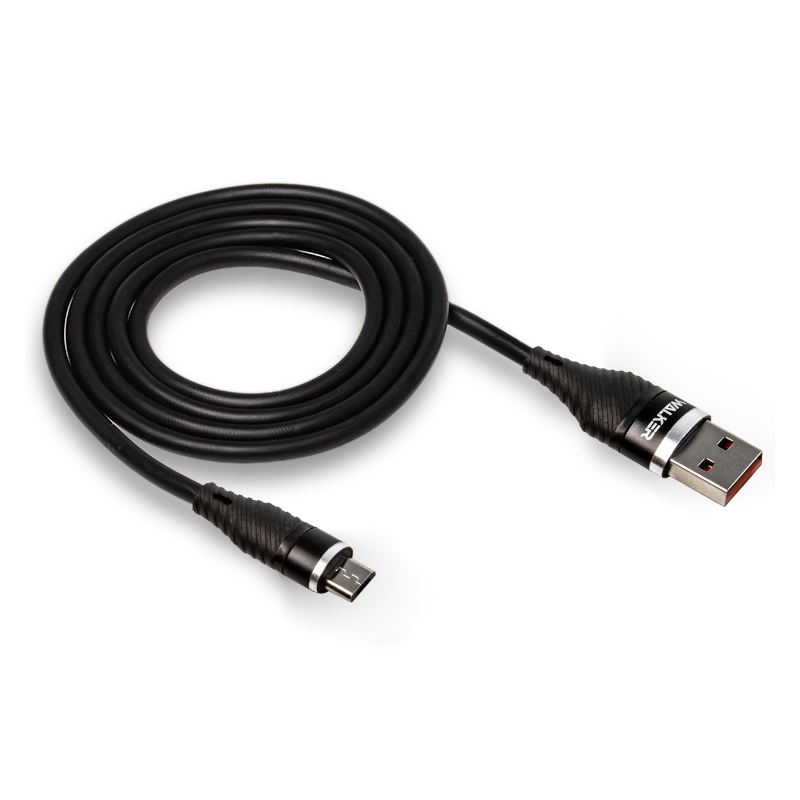 USB кабель Walker C735 microUSB 2 метри black