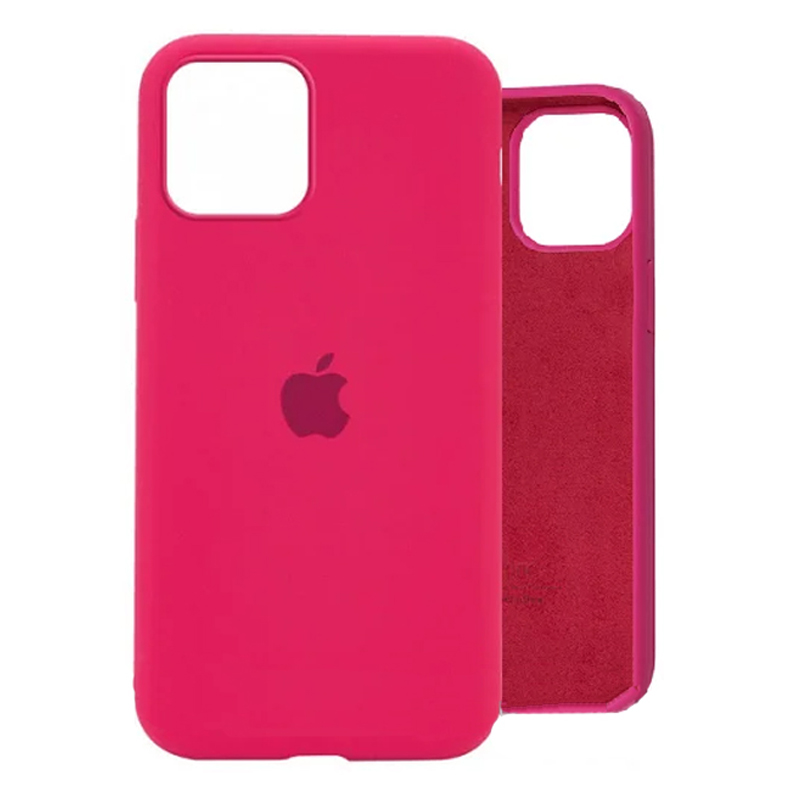 Накладка Original Silicone Case iPhone 13 Pro Max (47 hot pink) Full