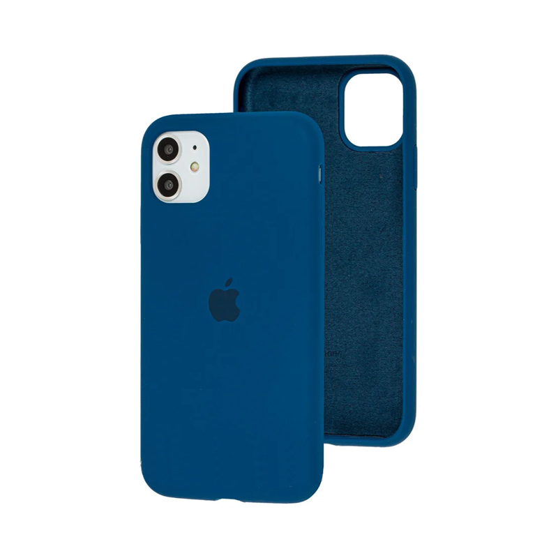 Накладка Original Silicone Case iPhone 12 mini blue cobalt