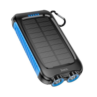 Зовнішній акумулятор Hoco DB51 Sunpower Solar 8000 mAh black, blue Зовнішній акумулятор Hoco DB51 Sunpower Solar 8000 mAh black, blue