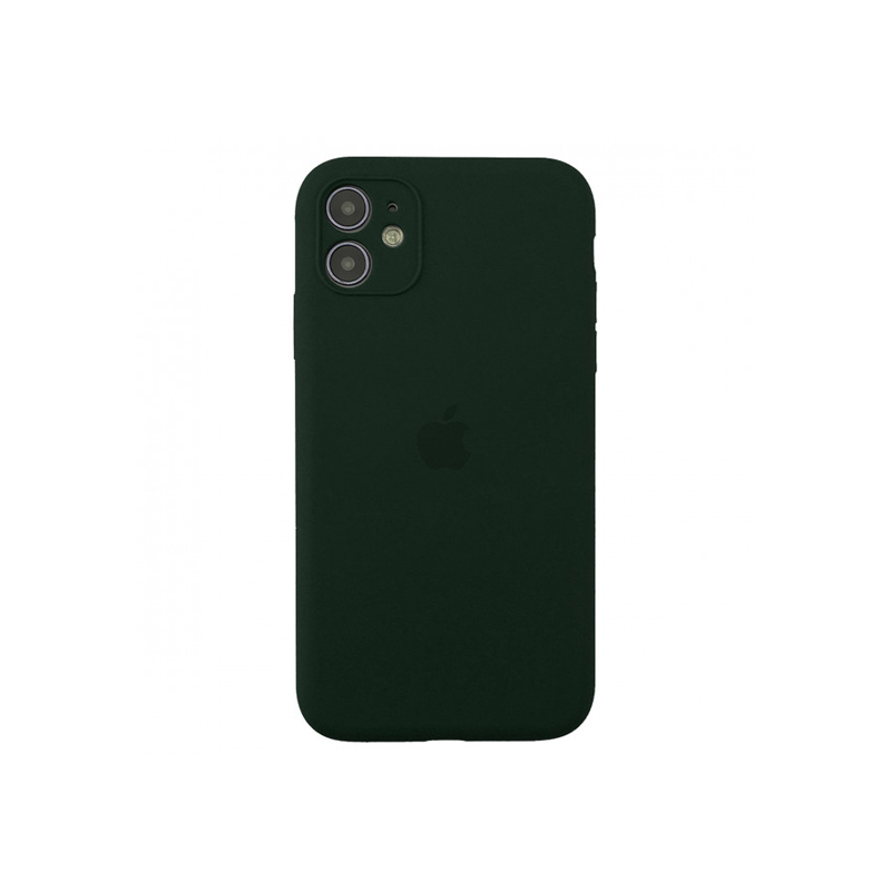 Накладка Original Silicone Case iPhone 12 mini green forest Close Camera