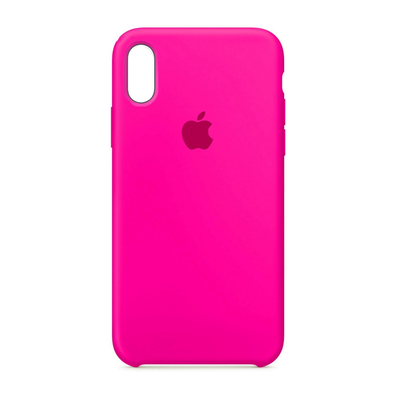 Накладка Original Silicone Case iPhone XR pink hot
