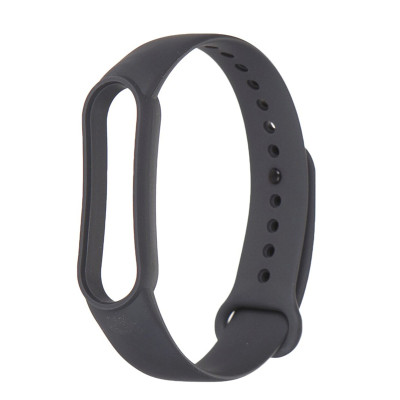 Ремінець для Xiaomi Mi Band 5, 6 silicone dark-grey