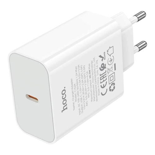 Зарядний пристрій Hoco C162A USB-C 40W white