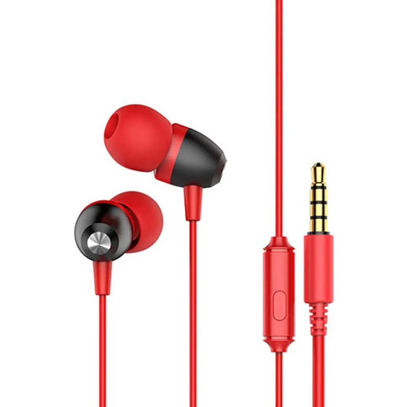 Навушники Joyroom E106s з мікрофоном red