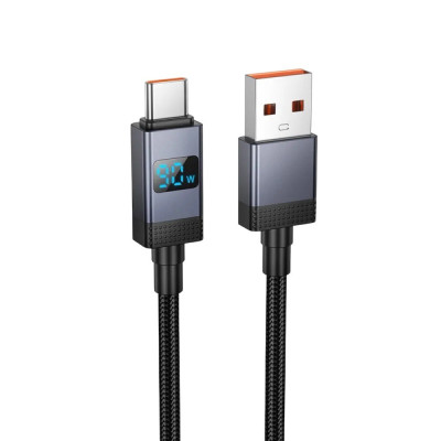 USB кабель Hoco X118 Type-C with display 5A black
