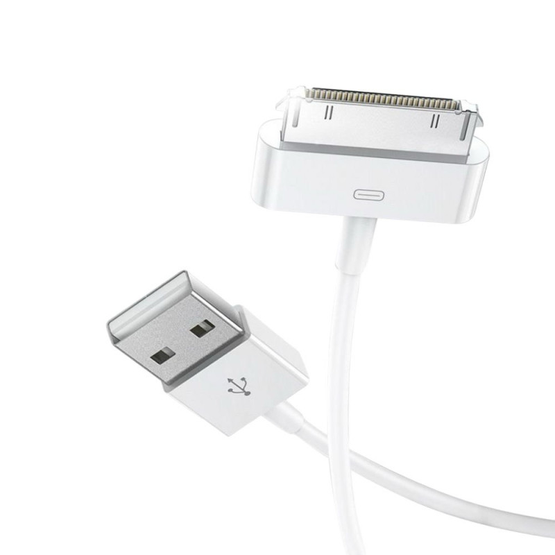 USB кабель XO NB253 iРhone 4G, 4S 30 pin white