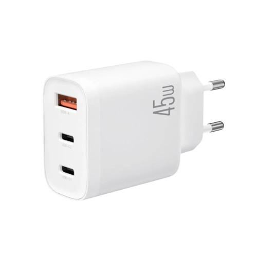 Зарядний пристрій XO L117 2USB-C, 2USB-A 45W white
