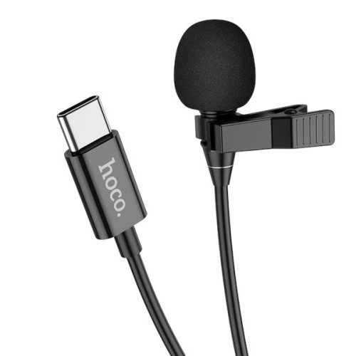 Мікрофон петлічний HOCO L14 Type-C 2m black Мікрофон петлічний HOCO L14 Type-C 2m black