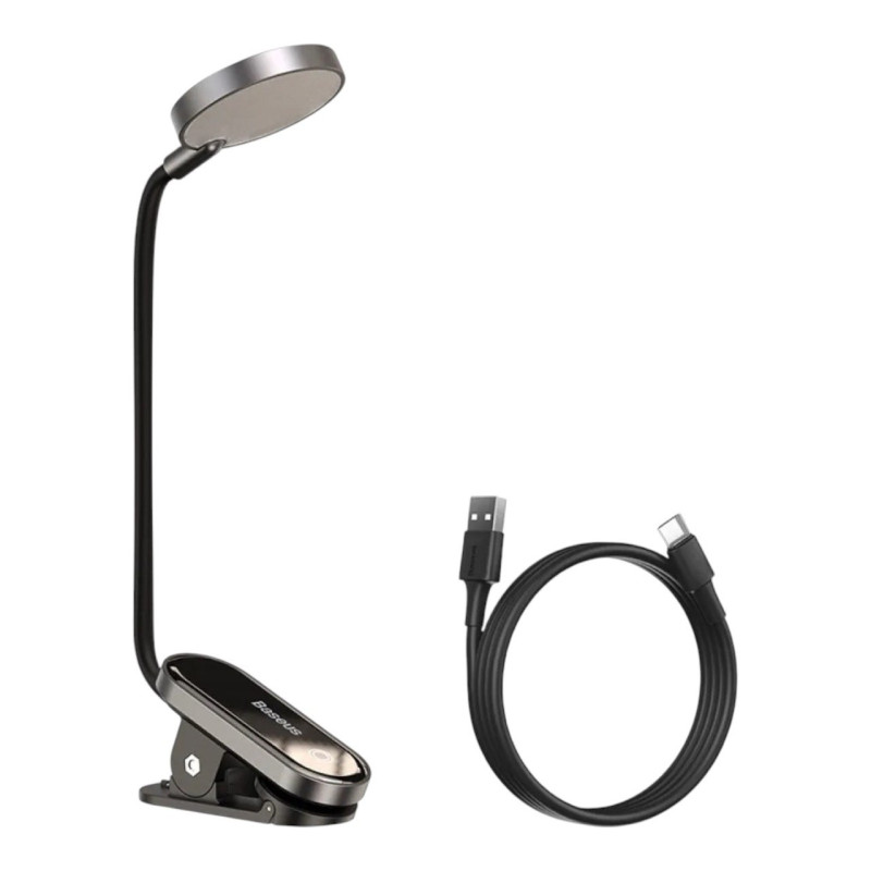 Лампа-кліпса Baseus Comfort Reading Mini Clip Lamp Dark Gray DGRAD-0G