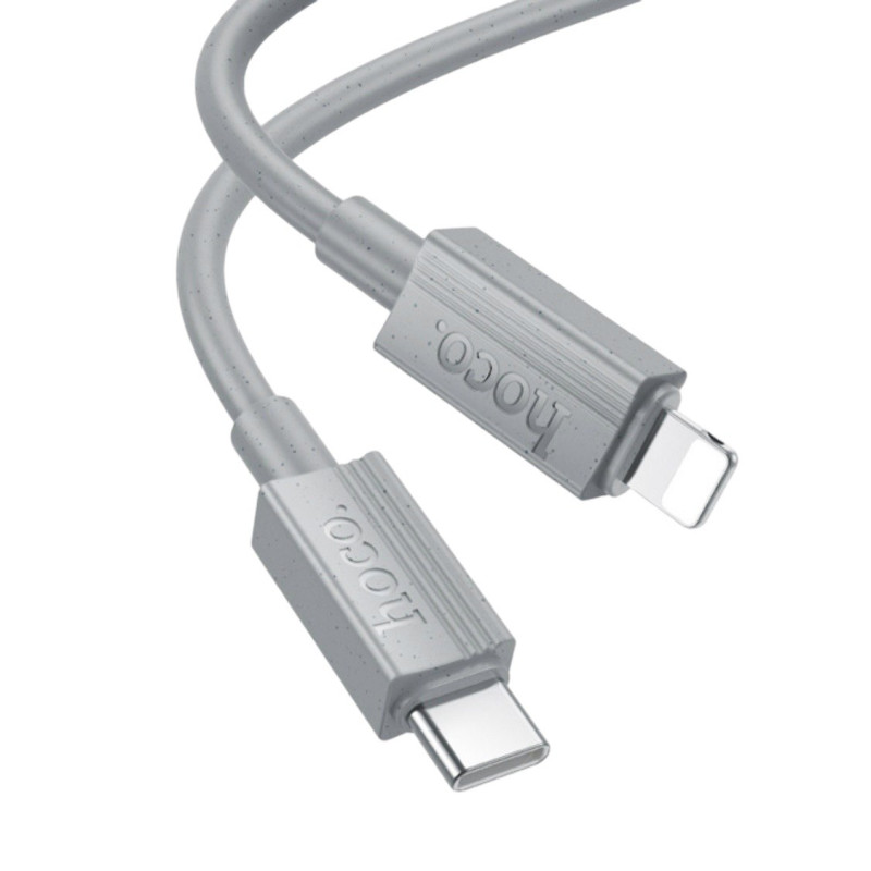 USB кабель Hoco X107 Type-C to Lightning gray