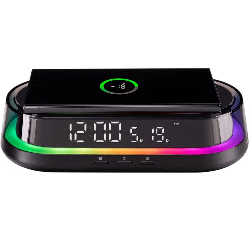 Настільний годинник з бездротовою зарядкою Gelius Time Bridge 2 GP-SDC02 Настільний годинник з бездротовою зарядкою Gelius Time Bridge 2 GP-SDC02