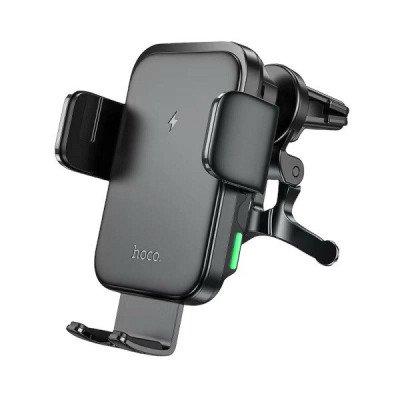 Автотримач Hoco HW10 Wireless Car 15W в дефлектор black Автотримач Hoco HW10 Wireless Car 15W в дефлектор black