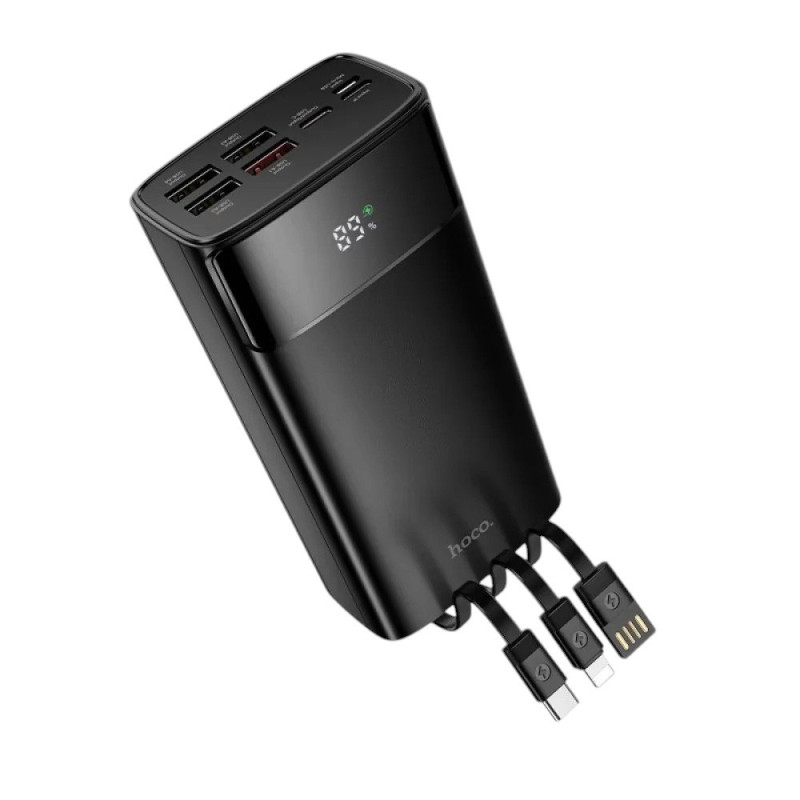 Зовнішній акумулятор Hoco DB89B 30000 mAh 22.5W black Зовнішній акумулятор Hoco DB89B 30000 mAh 22.5W black