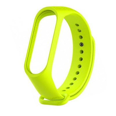 Ремінець для Xiaomi Mi Band 3, 4 silicone lime Ремінець для Xiaomi Mi Band 3, 4 silicone lime