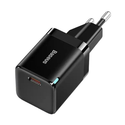 Зарядний пристрій Baseus USB-C 30W, GAN3 black CCGN010101 Зарядний пристрій Baseus USB-C 30W, GAN3 black CCGN010101