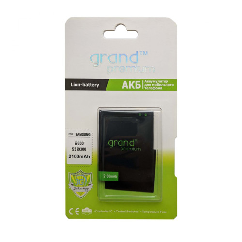 Акумулятор Samsung i9300 Galaxy S3, i9082, i9060 EBL1G6LLU Grand Premium Акумулятор Samsung i9300 Galaxy S3, i9082, i9060 EBL1G6LLU Grand Premium