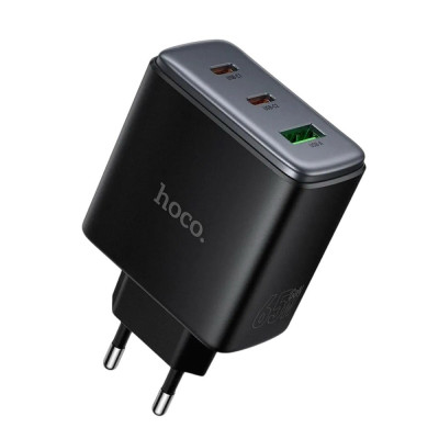 Зарядний пристрій Hoco C160A USB-A, 2USB-C 65W black