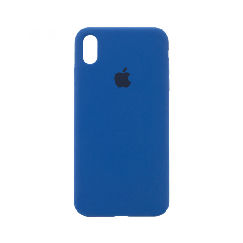 Накладка Original Silicone Case iPhone X, XS blue navy