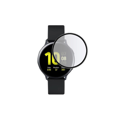 Захисне скло Glass Samsung Galaxy Watch Active 44mm 3D black Захисне скло Glass Samsung Galaxy Watch Active 44mm 3D black