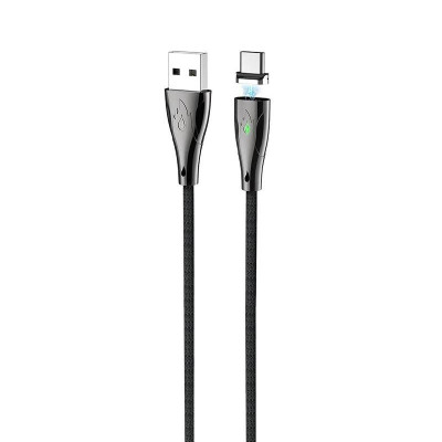USB кабель Hoco U75 Blaze Magnetic Type-C магнітний black USB кабель Hoco U75 Blaze Magnetic Type-C магнітний black