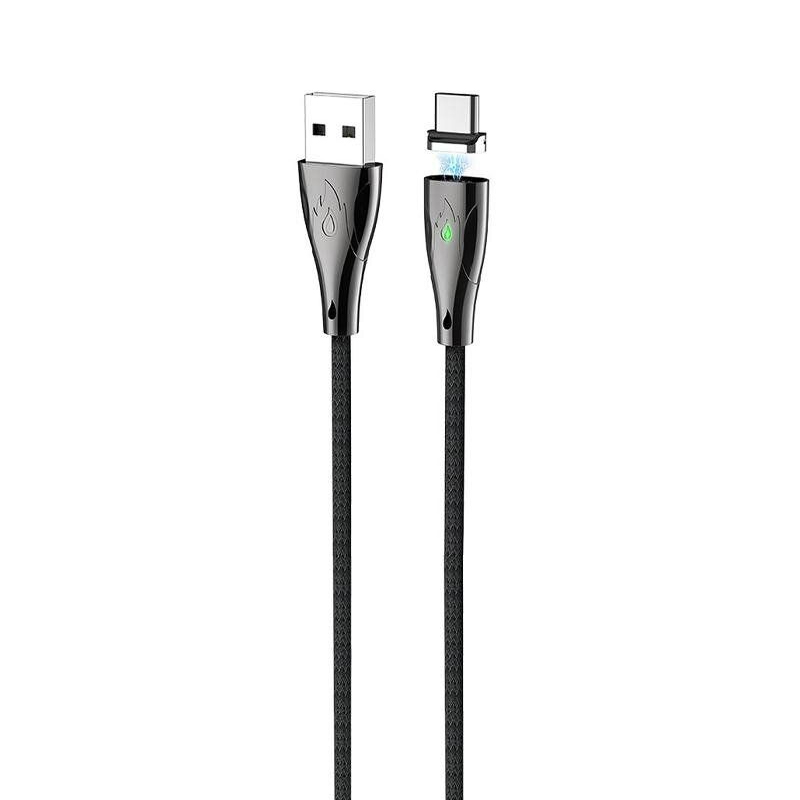 USB кабель Hoco U75 Blaze Magnetic Type-C магнітний black
