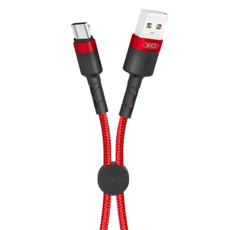 USB кабель XO NB117 microUSB 25 см red