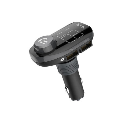 FM трансмітер Hoco E45 in-car audio wireless black FM трансмітер Hoco E45 in-car audio wireless black