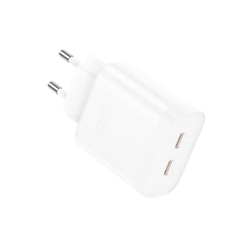 Зарядний пристрій XO L105 2USB-C 35W white