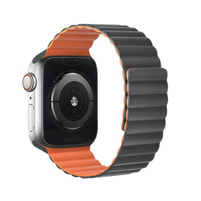 Ремінець для Apple Watch Hoco iWatch WA07 42, 44, 45, 49 gray orange Ремінець для Apple Watch Hoco iWatch WA07 42, 44, 45, 49 gray orange