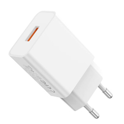 Зарядний пристрій XO L127 USB-A QC3.0, 3А, 18W white Зарядний пристрій XO L127 USB-A QC3.0, 3А, 18W white