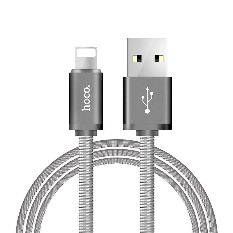 USB кабель Hoco U5 Full-Metal Lightning white