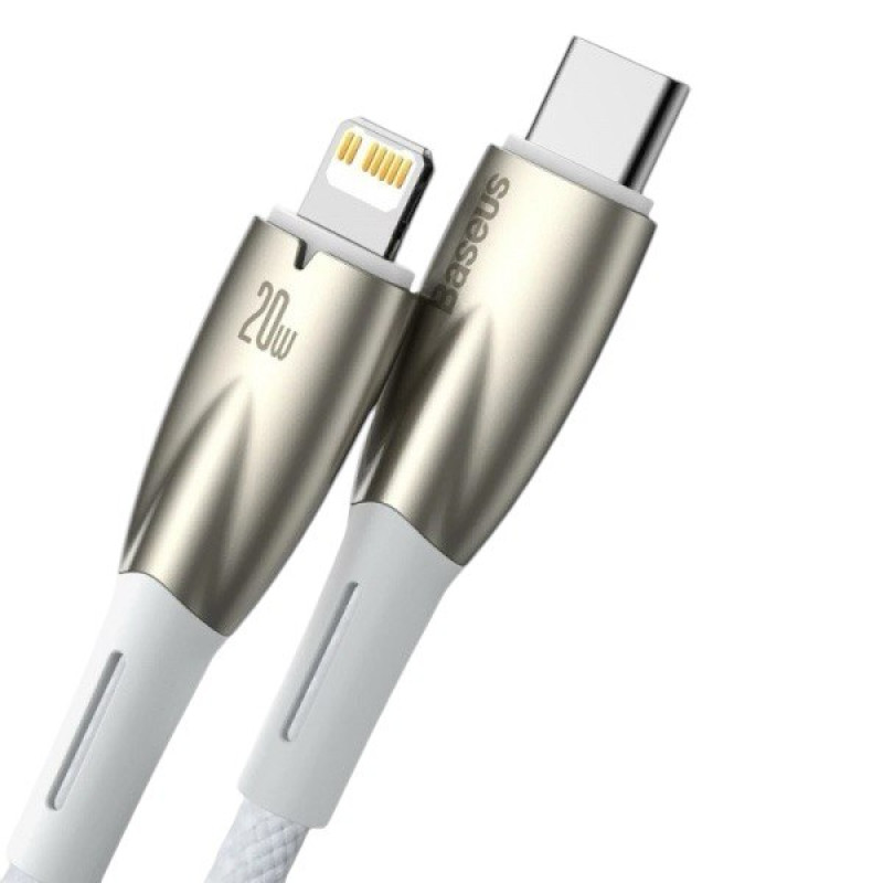 USB кабель Baseus Type-C to Lightning CADH000002 white