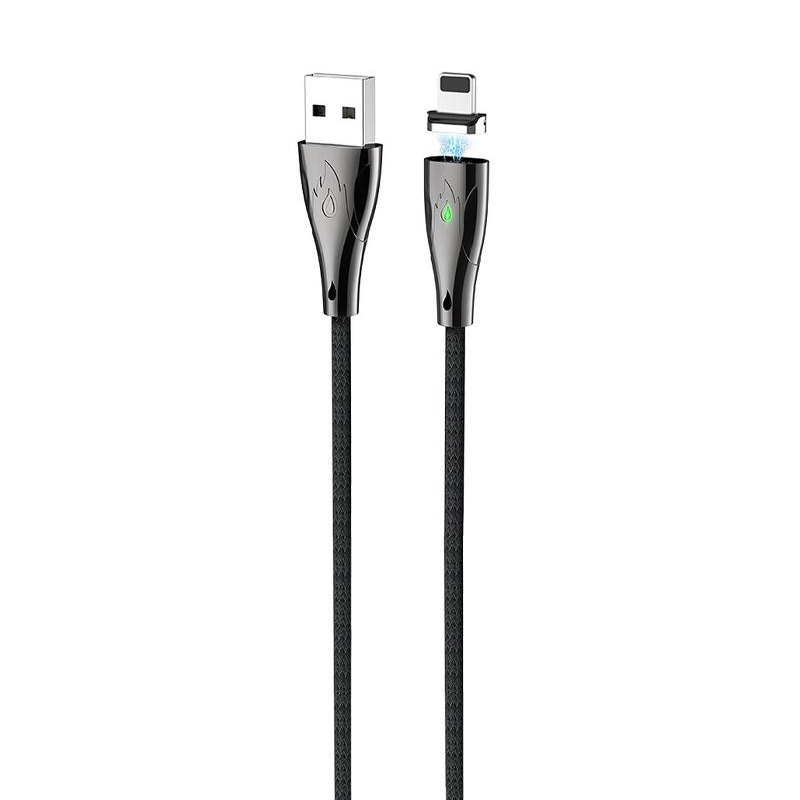 USB кабель Hoco U75 Magnetic Lightning black