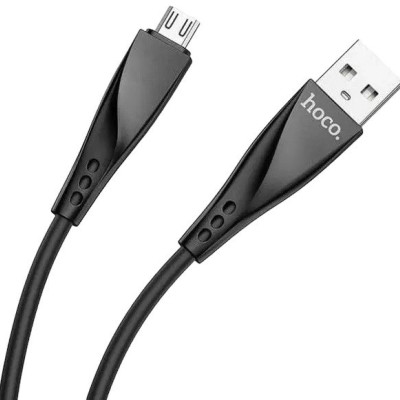 USB кабель Hoco DU16 microUSB black