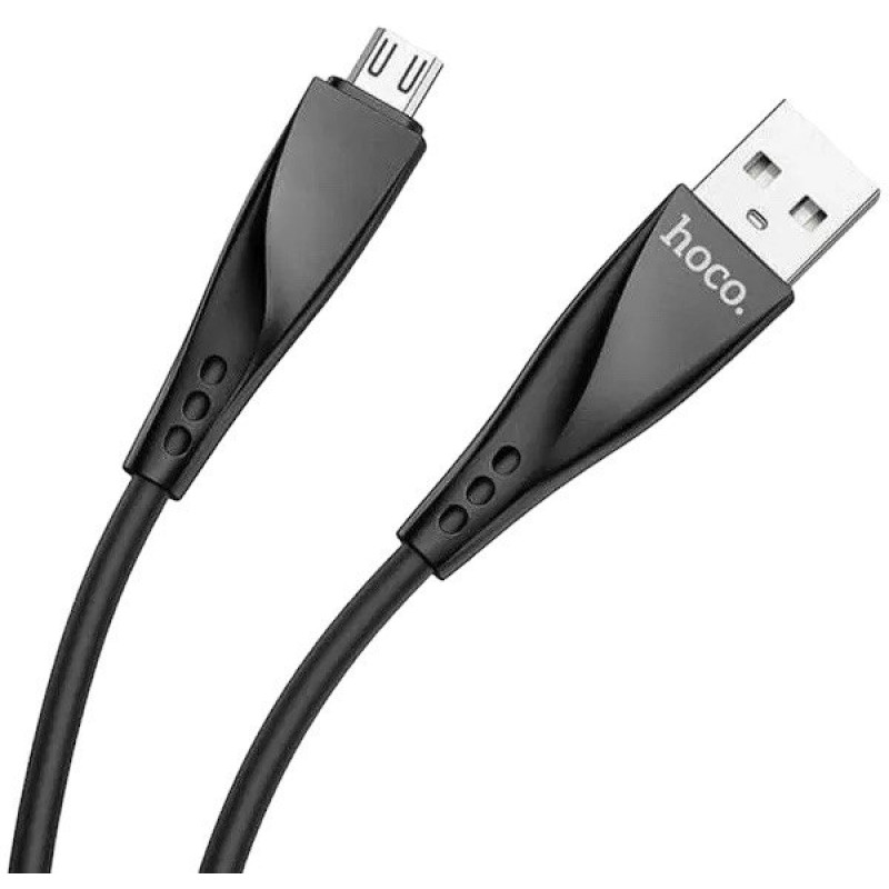 USB кабель Hoco DU16 microUSB black