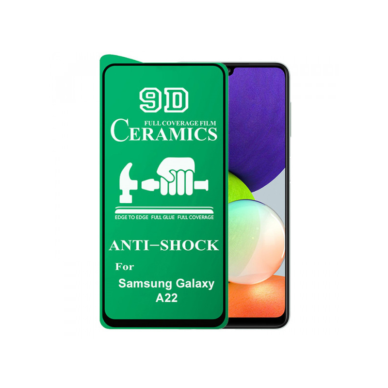 Захисне скло Glass Samsung A22, A225 4G Ceramic black