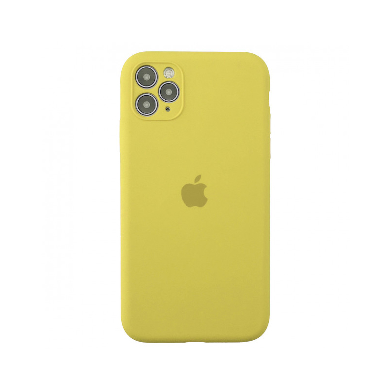 Накладка Original Silicone Case iPhone 11 Pro yellow Close Camera