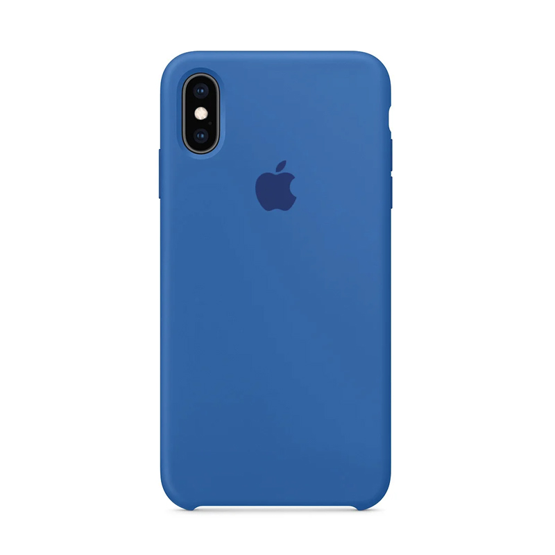 Накладка Original Silicone Case iPhone X, XS blue denim