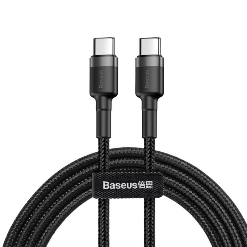 USB кабель Baseus Type-C to Type-C CATKLF-JG1, 60W black 2 метри