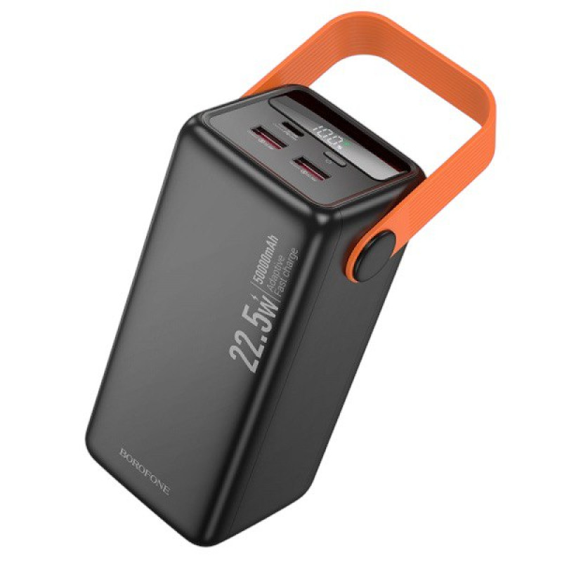 Зовнішній акумулятор Borofone BJ66 PD20W, QC3.0, 50000 mAh black Зовнішній акумулятор Borofone BJ66 PD20W, QC3.0, 50000 mAh black