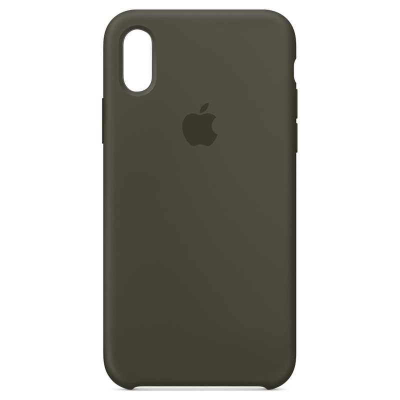 Накладка Original Silicone Case iPhone XS Max olive